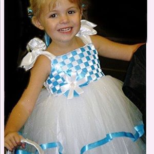 Hand Crafted 3 Tier Hand Woven Ribbon Dress